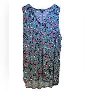 Lane Bryant Floral Sleeveless Top